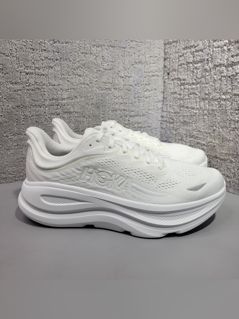 Hoka One One Bondi 9 Wide Womens Size US 8.5D White Atletic Running Sneakers - Picture 9 of 13